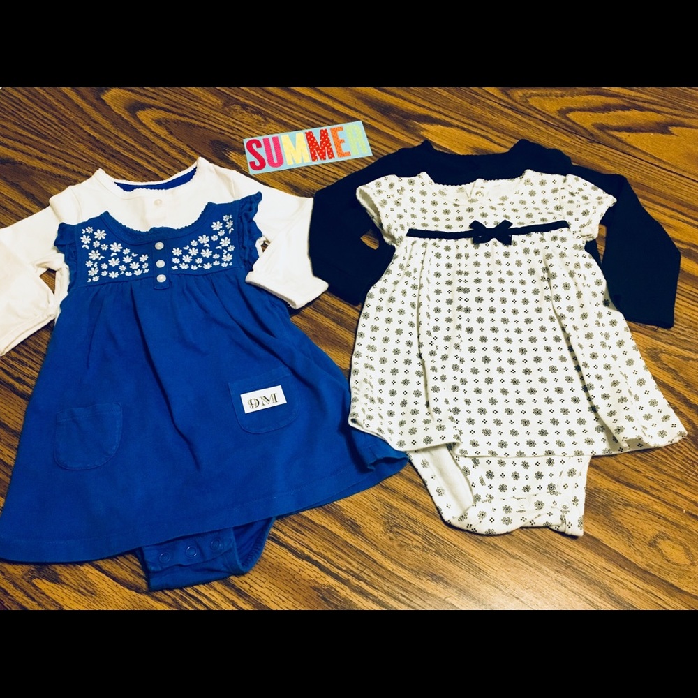 (2) Dresses w Matching Sweater’s